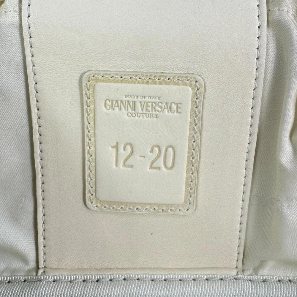 GIANNI VERSACE 12/20 Black Leather Business Duffel Weekender Bag Limited Edition